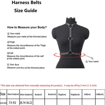 Women Sexy Harness Belt Leather Lingerie Harness Corset Bdsm Bondage Lingerie Gothic Fetish Clothing Festival Rave Outfit