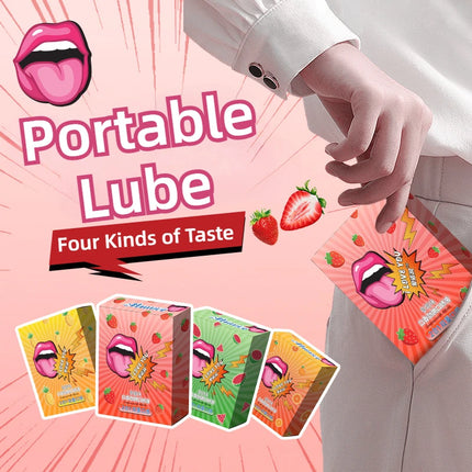 2-in-1 Fruity Strawberry Pineapple Lubricant Lickable Oral Sex Lubricating Fluid Adult Flirting Oral Sex Couple Stimulate Lube