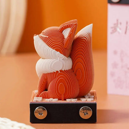 3D Notepad Cute Bunny 3D Memo Pad Animal Sticky Note Art Notes Block Office Accessories Birthday Gifts For Kids Friends