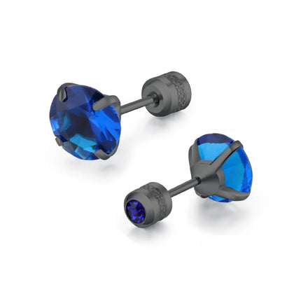 1 piece Medical Stainless Steel Crystal Zircon Ear Studs Earrings Tragus Cartilage Hypoallergenic Screws Piercing Jewelry