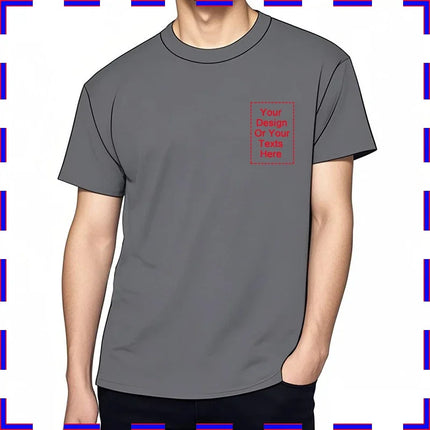 Tailor-made Man TShirts Cotton Summer Your Design Here T Shirts for Men Women Personalized Tee Shirt Diy Print Fashion T-shirt