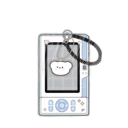 Crystal Butterfly 3 Inch Acrylic Card Holder Photocards Display Credit ID Bank Card Protective Case Keychain Pendant Fashion