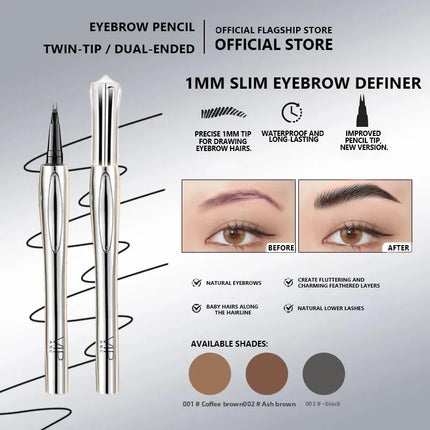 [Limited-Time Promotion] Two-pronged eyebrow pencil, waterproof and long-lasting, prevents smudging, natural makeup effect
