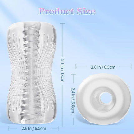 Male Masturbator Cup Soft Pussy Sex Toys Transparent Vagina Adult Endurance Exercise Adult supplies Vacuum Pocket Cup for Men