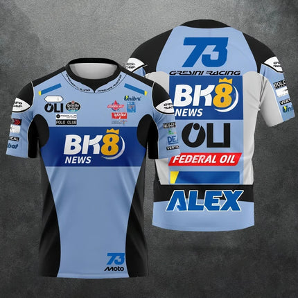 Summer new motorcycle GP racing suit, motorcycle riding jacket, breathable and quick-drying short-sleeved sport street T-shirt