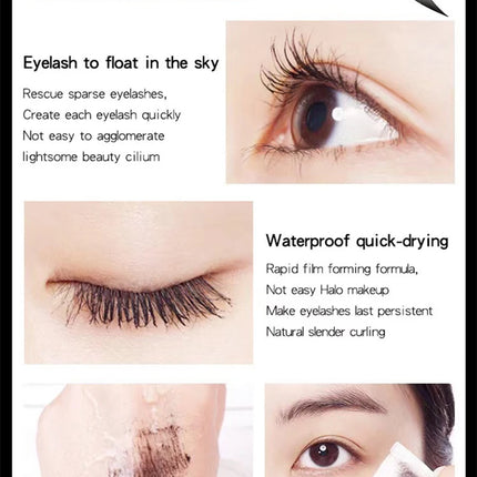 Custom Bulk 8g Mascara Private Label Silk Eyelashes Long Thick Curling Waterproof Sweatproof Smudge-free Thickening Eye Makeup