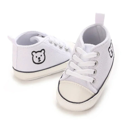 Baby Canvas Classic Sports Shoes Newborn Boys and Girls Printed Star First Walkers Shoes Infant Anti slip Baby Shoes