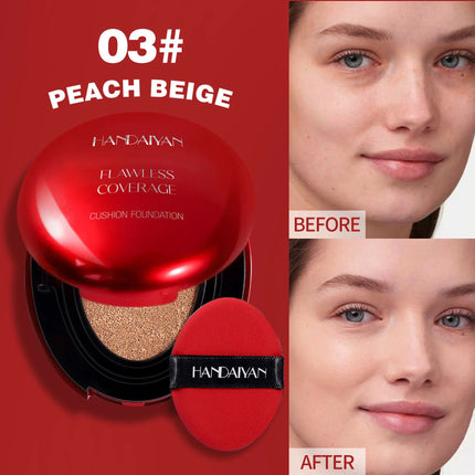 Korean Air Cushion Foundation - Light Natural Moisturizing Concealer Whitening Oil-Control Women's Long-lasting Makeup Base