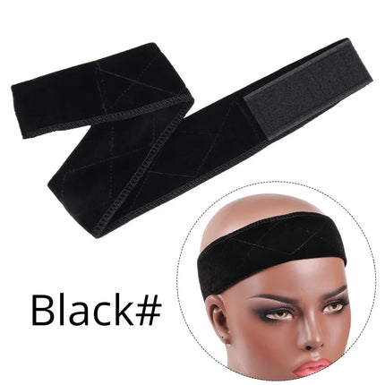 Nunify Non-slip Soft Velvet Women  Wig Grips Headband Women Velvet Wig Accessories Grip Scarf Headband Adjustable