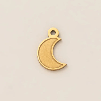 1Pc Stainless Steel Star Sun Moon Series DIY Pendant, Plated with 18K Gold for Color Preserving, Women's Jewelry Gift