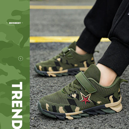 New Children Sneakers for Boys Mesh Breathable Running Sports Shoes Fashion Leisure Trainers Kids Walking Size 29-39