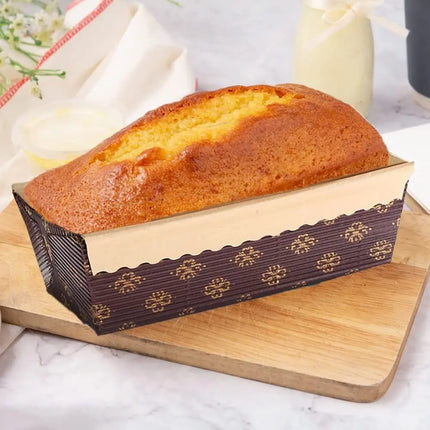 25PCS Brown Paper Baking Loaf Pan Rectangle Tray Brownie Toast Boxes Baking Tool For Wedding Party Accesseries