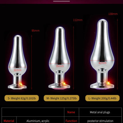 Mini Sexy Metal Wear Outside Stainless Steel Anal Plug Dilator Adult Couple Masturbator Alternative Butt Plug For Men Women Gay