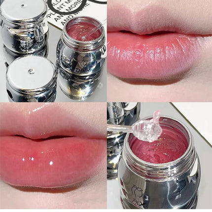 DI&XI small silver jar lip balm moisturizing lip care Dudu jelly lip oil moisturizing before makeup