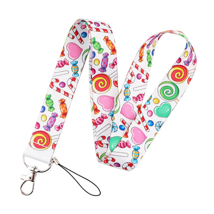 100 Designs Cute Art Lanyard for Keys Chain Badge Holder ID Credit Card Pass Hang Rope Lariat Mobile Phone Charm Accessories