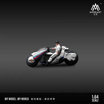 MoreArt Resin 1:64 Akira Motorcycle Doll Set Car Model Limited Edition Holiday Gifts Toys