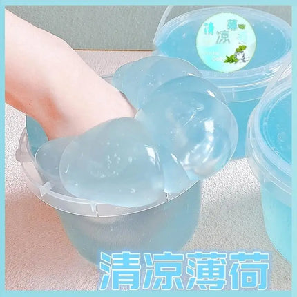 Fanfan Slime Large Bucket Bubbly Slime Non Sticky Big Capacity Soft Stretchy Fake Water Jelly Diy Craft For Adult Hobby Gifts