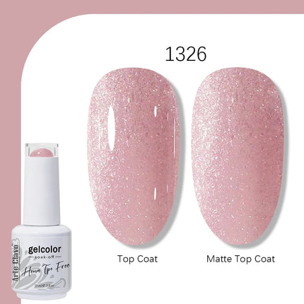 Arte Clavo TPO FREE HEMA FREE Gel Nail Polish UV Multi Use Semi Permanent Soak Off Autumn Winter Nail Art Hybrid Varnish 15ml