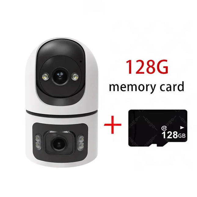 YOOSEE 8MP Indoor Smart WiFi Camera Dual Lens IP Camera Color Night Vision Two-Way Audio Security CCTV Surveillance Baby Monitor