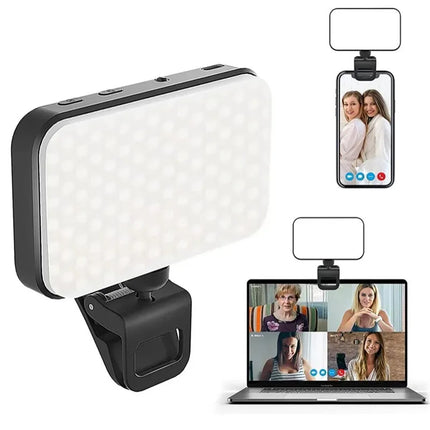 FANGTUOSI new Pocket LED Selfie Fill Light 1000Mah Rechargeable For IPhone IPad Mobile Phone Clip Flash Video Photography Lamp