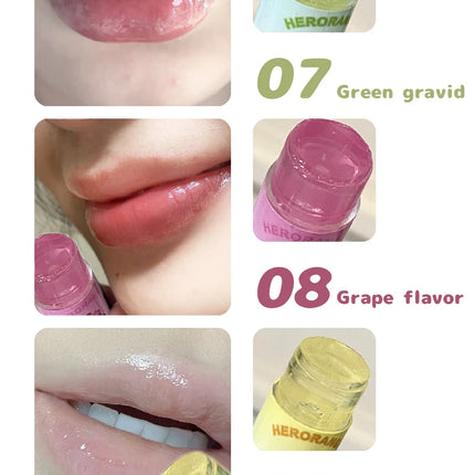 Herorange Lip Flower Elegant Lip Balm Long-Lasting Moisturizing Refreshing Non-Sticky Prevents Dryness and Reduces Lip Lines Primer Christmas Gift