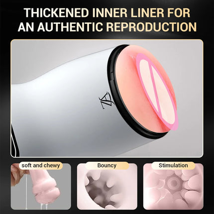 Male Penis Massager Masturbators Portable Manual Masturbator 3D Soft inner channel TPE Artificial Vagina Adult Sex Toy for Men