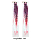 2pcs purple red pink