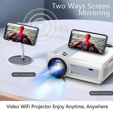 L36P Projector Full HD 1080P 4K Wifi Mini LED Portable Projetor 2.4G 5G For Smartphone Video Home Office Camping Party Hotel