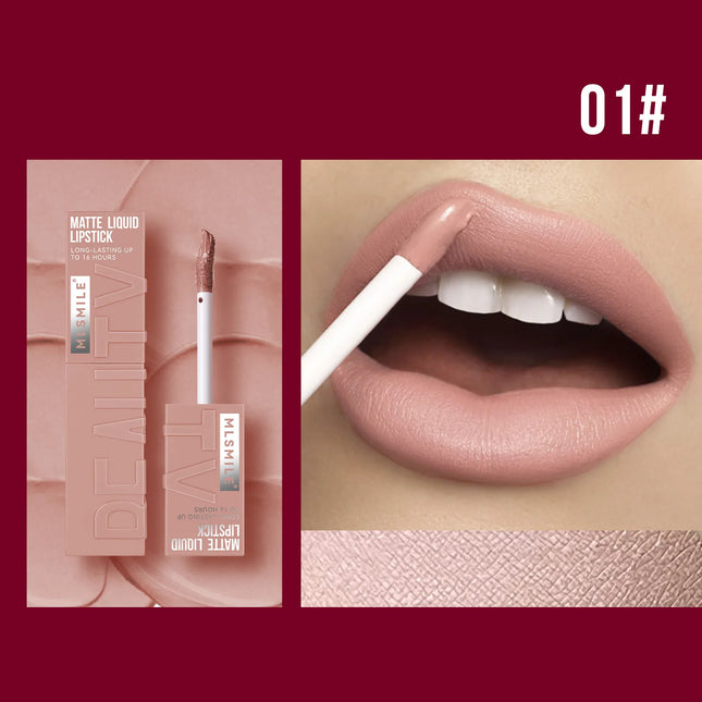 Matte Ink Liquid Lipstick Long Lasting Velvet Nude Lip Gloss Non-stick Cup Waterproof Lip Tint Waterproof Make Up