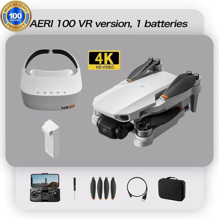 Aeri100 Drone Professional HD Camera WIFI FPV UAV VR Glasses Remote Control Fold Aerial Photography Quadcopter Airplane Toys New