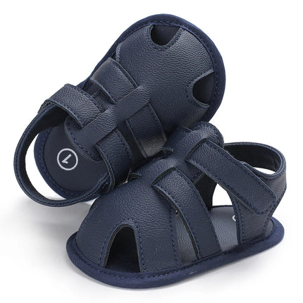 0-18M Baby Walking Sandals - Breathable Anti-Slip Soft Sole Shoes for Newborn Boys & Girls, Summer Infant First Walkers