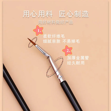 T22 Fine Eyeliner Makeup Brush Liquid Gel Eyeliner Brush Precision Thin Long Eyeliner Brush Professional Eye Liner Makeup Tool