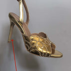 Golden sandals10cm / 43