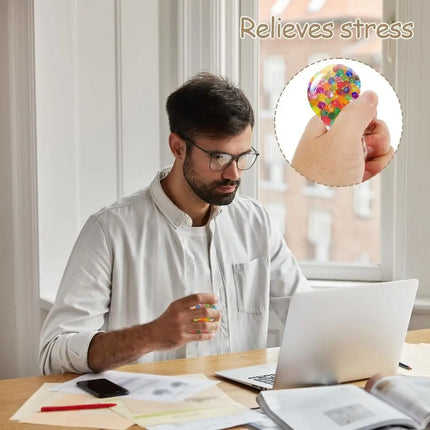 DIY Stress Relief Empty Ball Shell Kit Transparent TPR  Water Ball Making Materials with Plugs Ties and Filling Tools