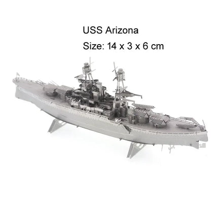 Mini 3D Metal Puzzle for Kids 14+ Manual DIY The Star Ferry Burke Class Destroyer The Bauhinia Assemble Model Education Toys