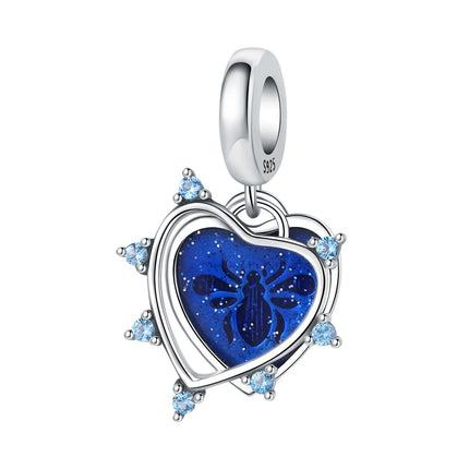 Orstarry Charm Silver 925 Beads Blue Series Fit Bracelet Charms DIY Original Fashion Pendants For Women Jewelry Trendy Gifts