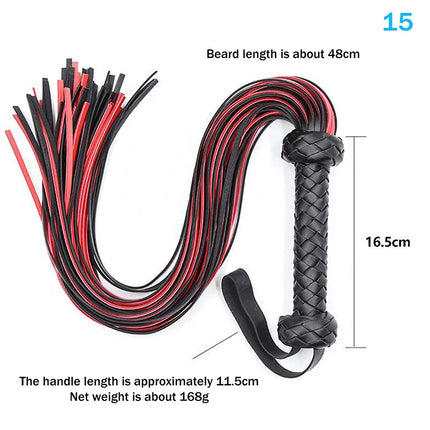 Racing Riding Crop Party Flogger Hand Cuffs Queen Black Horse Riding Whip High Quality Pu Leather Pimp Whip