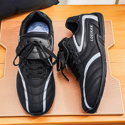 2026 Spring New Men's Fashion Striped Decorative Low-Top Sports Shoes Retro Sporty Casual Sneakers Tennis Shoes