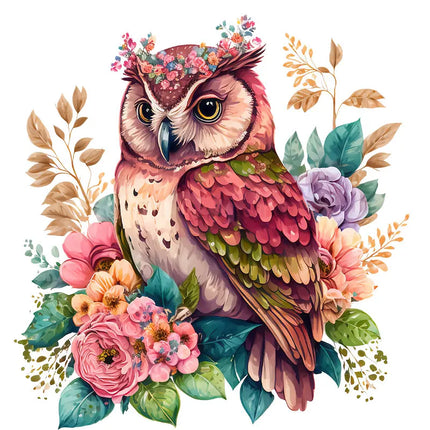 M417 Cute Cartoon lucky owl Wall Sticker Children's Room Decoration toilet Refrigerator Home Decals Sticker