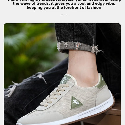 Men's Breathable Mesh Sports Shoes Lightweight Comfortable Soft Bottom Casual Shoes Versatile Footwear for All Seasons