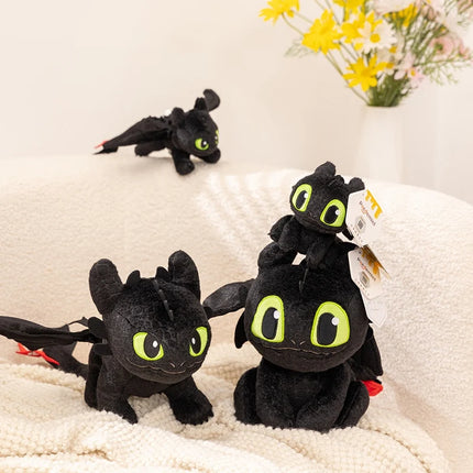 Adorably Toothless Plush Toys Dragon Stuffed Doll How to Train Your Dragon Anime Periphery Keychain Kawaii Xmas Gift for Kids