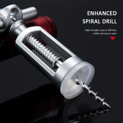 Multi Functional Red Wine Bottle Opener Manual Creative Tool Zinc Alloy Bottle Opener Household Simple Wine Stopper