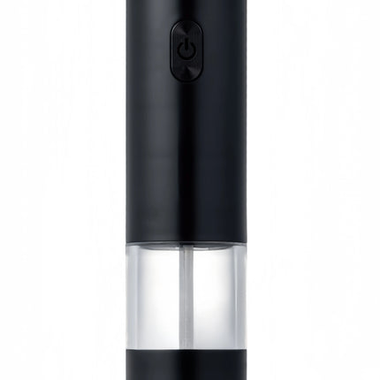 Rechargeable Electric Salt&Pepper Grinder Set with Wood Base, Automatic One‑Hand Operated Spice Mill with Adjustable Coarseness