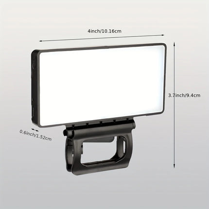 Portable Foldable Phone Fill Light, 3 Brightness Adjustable Beauty Lamp For Outdoor Live Streaming Selfie