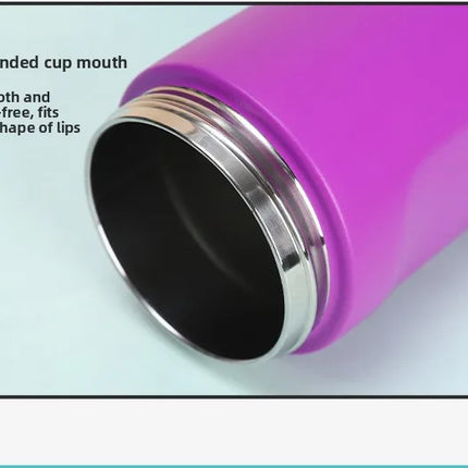 16/19/24/32oz Thermos Cup Fruit Mug Kids Straw Cup Vacuum Flasks Stainless Steel Travel Thermal Water Bottles