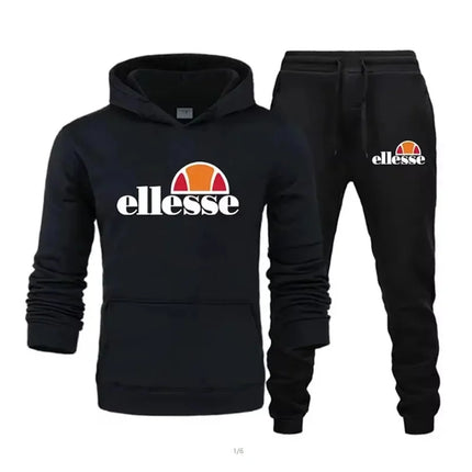 2026 model, men's autumn and winter sports and leisure suit, trendy brand American high street versatile print men's and women's