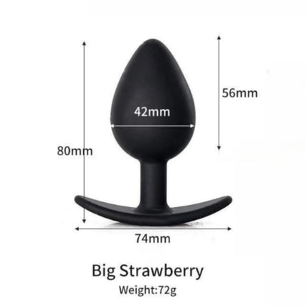 Butt Plug with Metal Ball Rolling Massage Silicone Vagina Anus Dilator Anal Bead Adult Product Sex Toys for Men Women Anal Plug