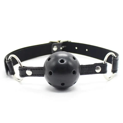 3 Colors Faux Leather Mouth Gag Adjustable Plastic Ball Adult Flirting Fetish Roleplay Game Props Couples BDSM Bondage Sex Toys