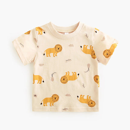 Sanlutoz Summer Fashion Floral Baby BoysGirls Tops Lovely Kids Holiday Clothing T-shirt