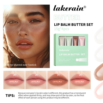 Butter Lip Balm Moisturizing Lip Gloss Oil Long Lasting Nourishes Smoothing Deep Hydration Daily Care Butter Lip Balm Makeup